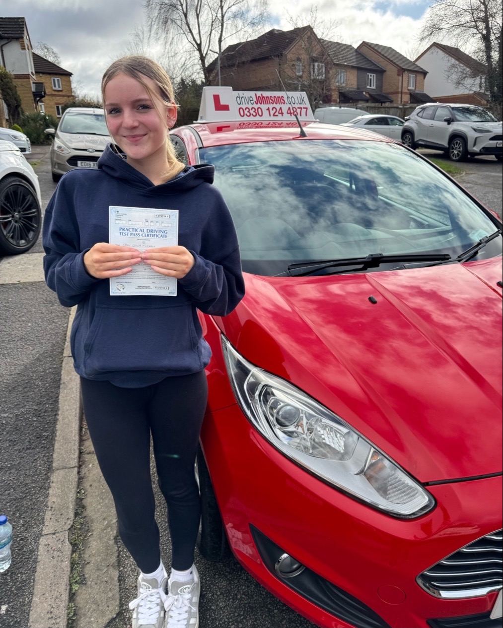 driving test pass photo of Erin McGrath