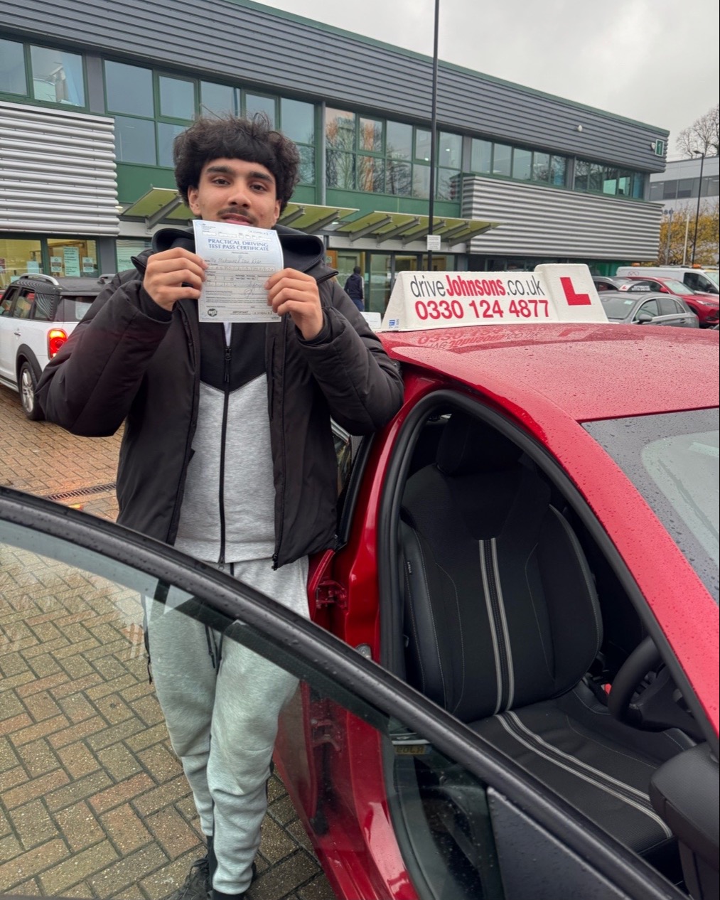 driving test pass photo of Zain Khan