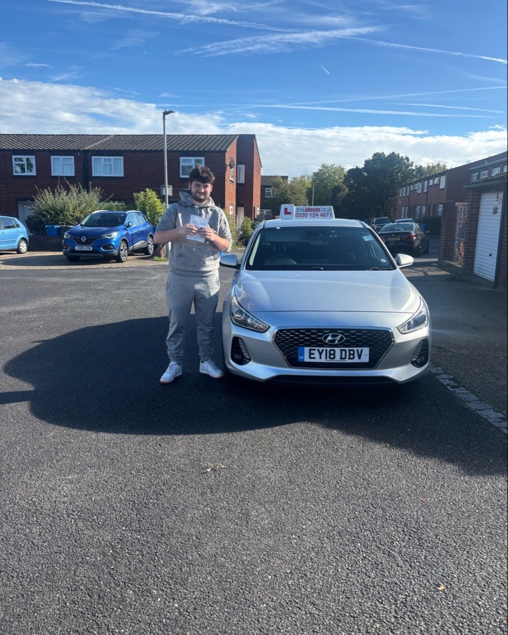 driving test pass photo of Josh H