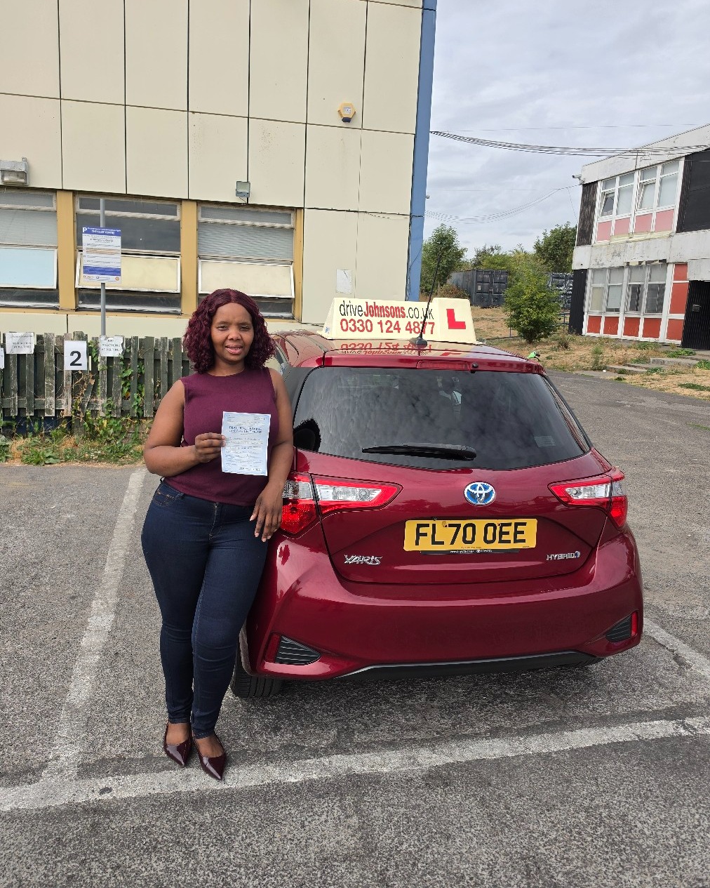 driving test pass photo of Patricia Duma
