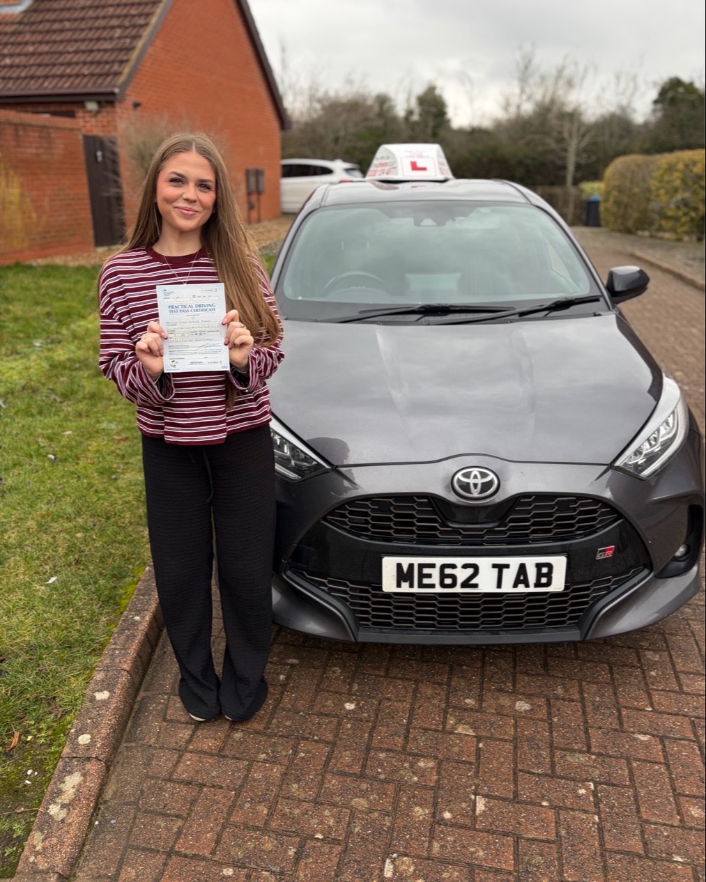 driving test pass photo of Lucy Milne