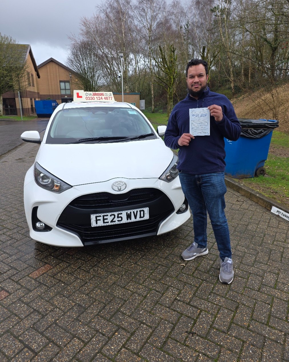 driving test pass photo of Abdul Wahid