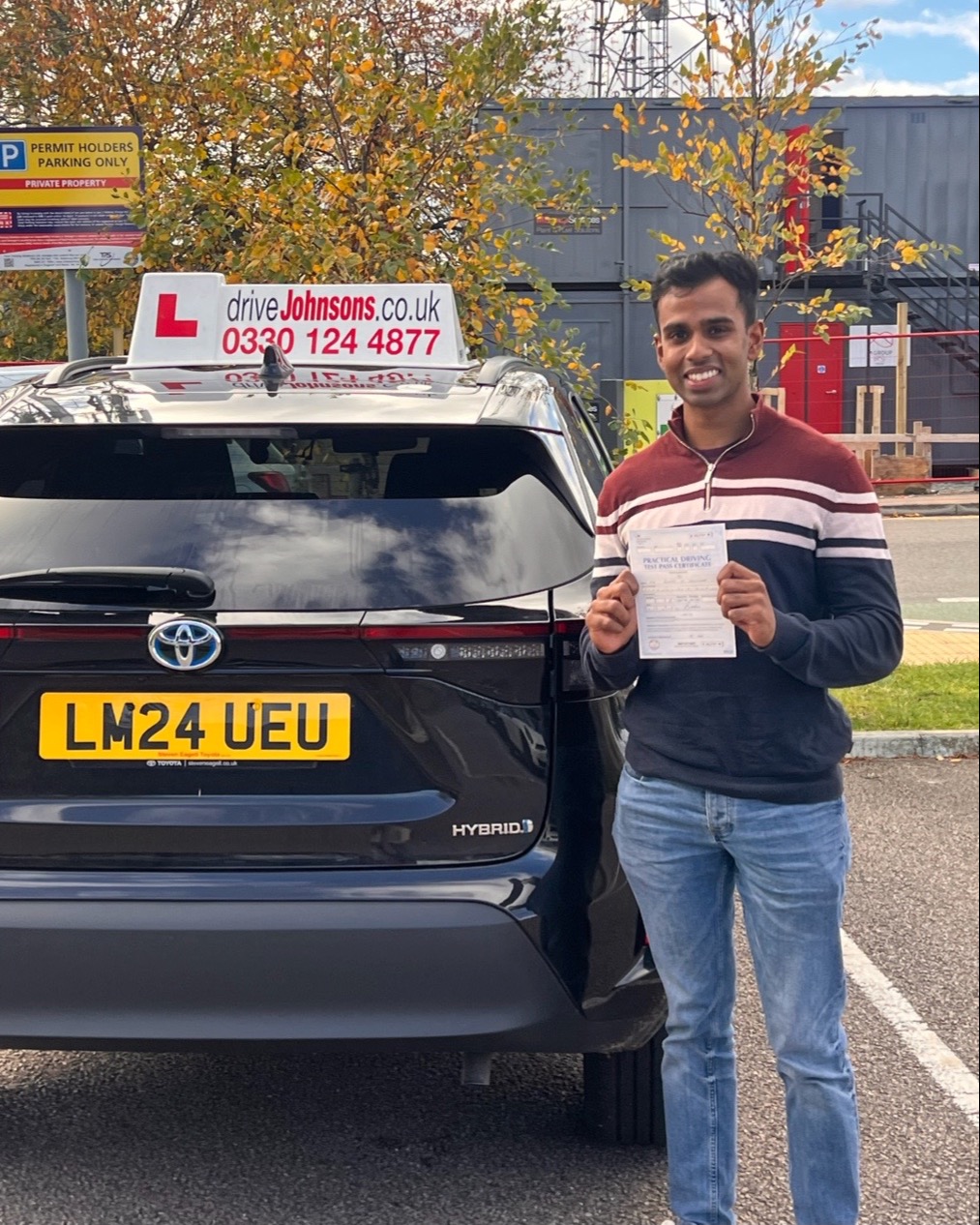 Rochit Shellkikar driving test pass photo of Rochit Shellkikar
