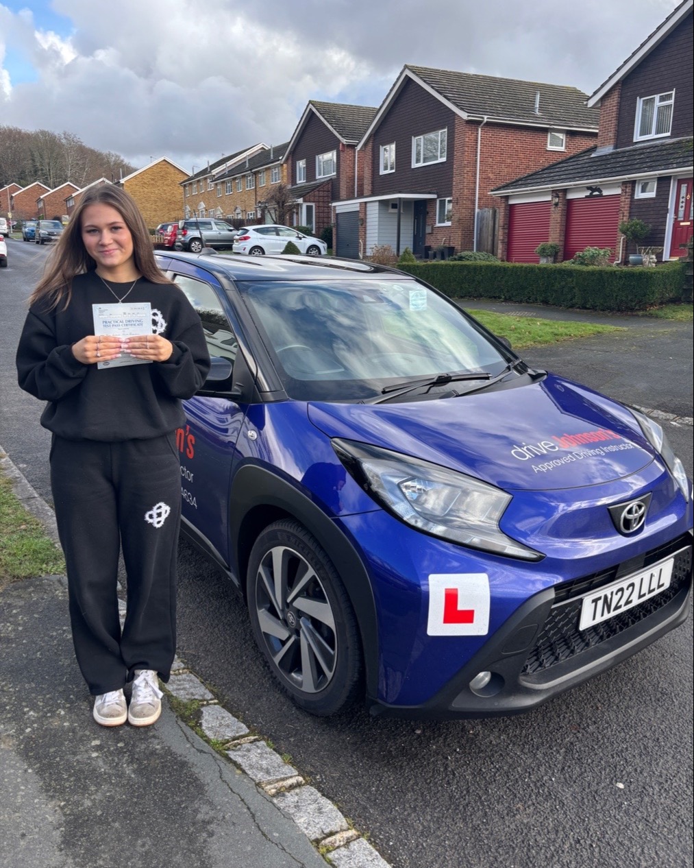 driving test pass photo of Amelia Bushell