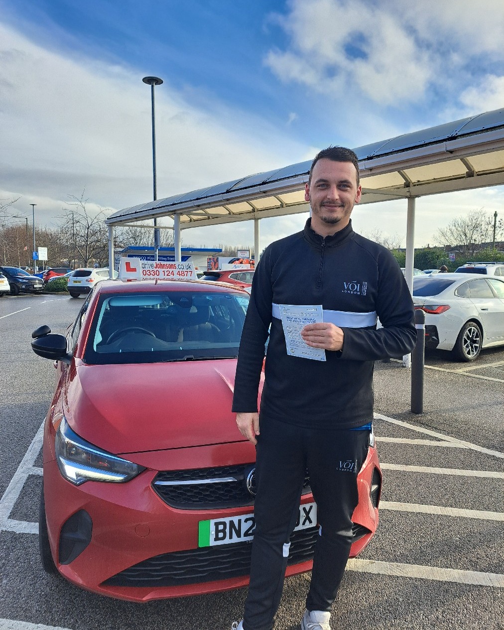 driving test pass photo of Alex Lynam