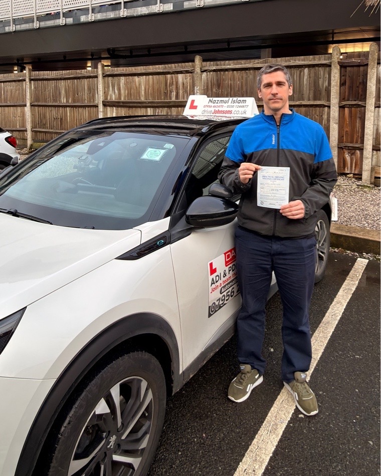 driving test pass photo of Steve Letch