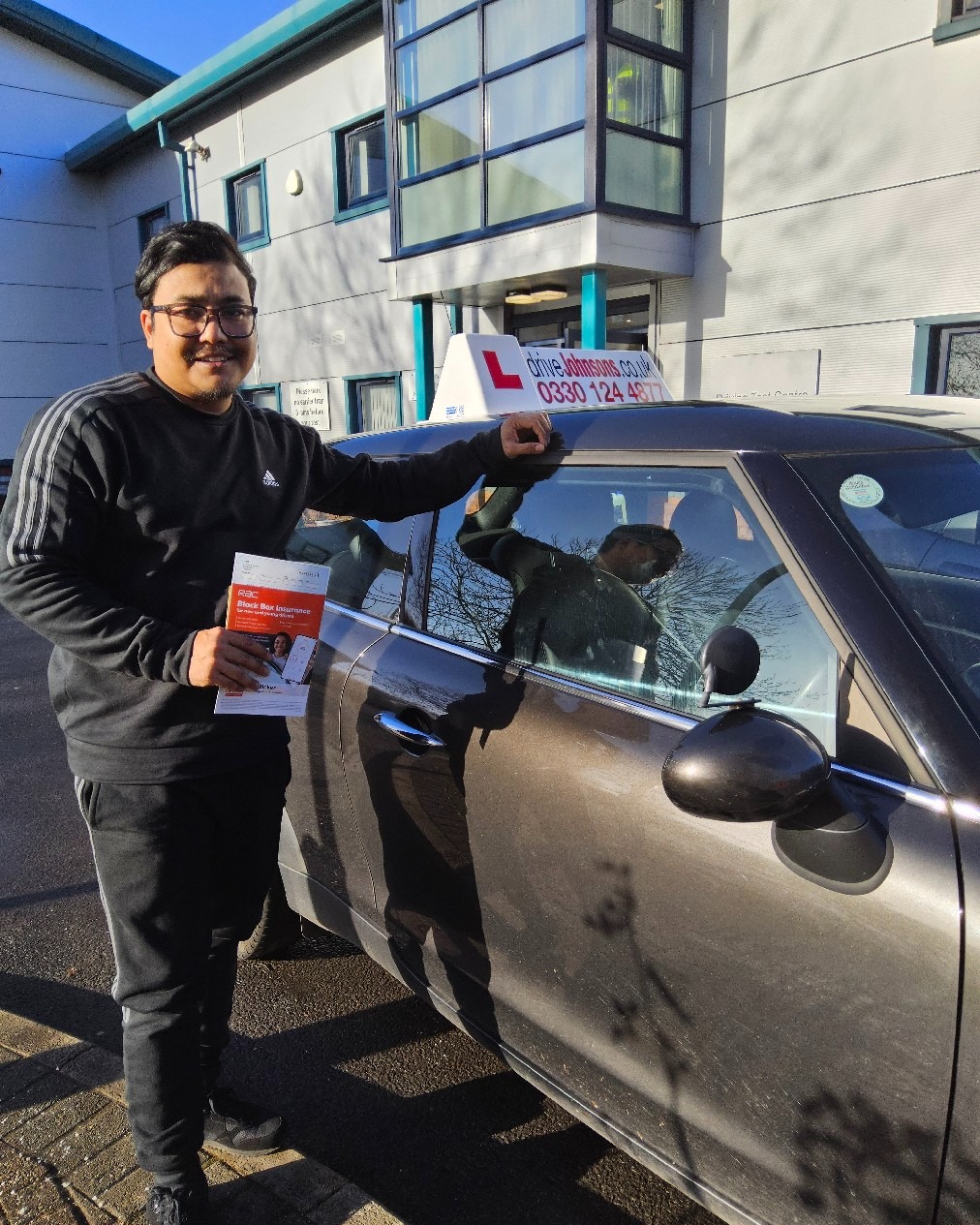 driving test pass photo of Prabin Shrestha