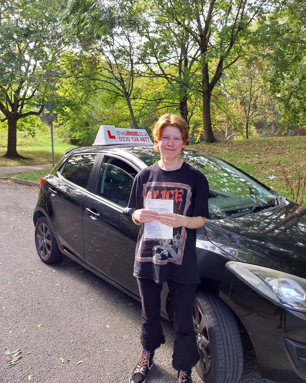 driving test pass photo of Milly