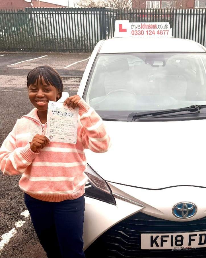 driving test pass photo of Bukola Yesenu