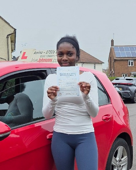 driving test pass photo of Euella Osei-Bonsu