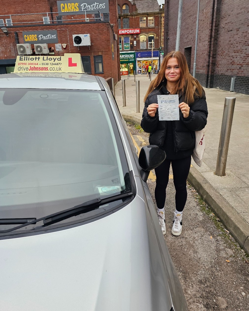 driving test pass photo of Katy Hartley