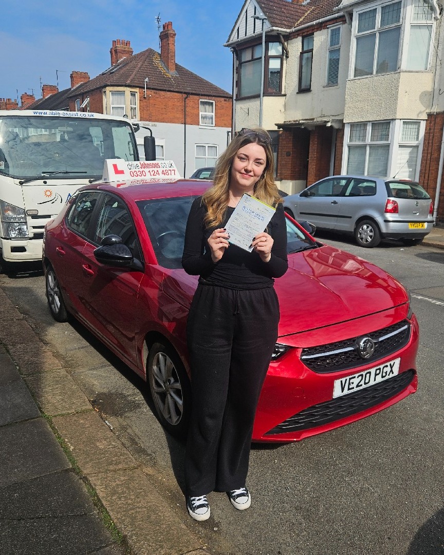Katie Hooper driving test pass photo of Katie Hooper
