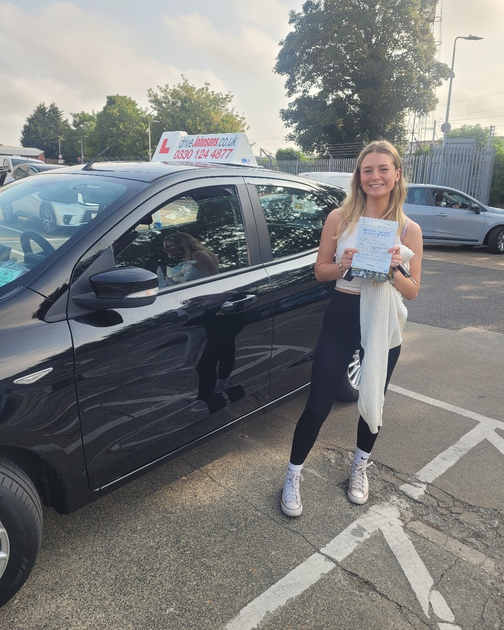 Sofia Lewis driving test pass photo of Sofia Lewis