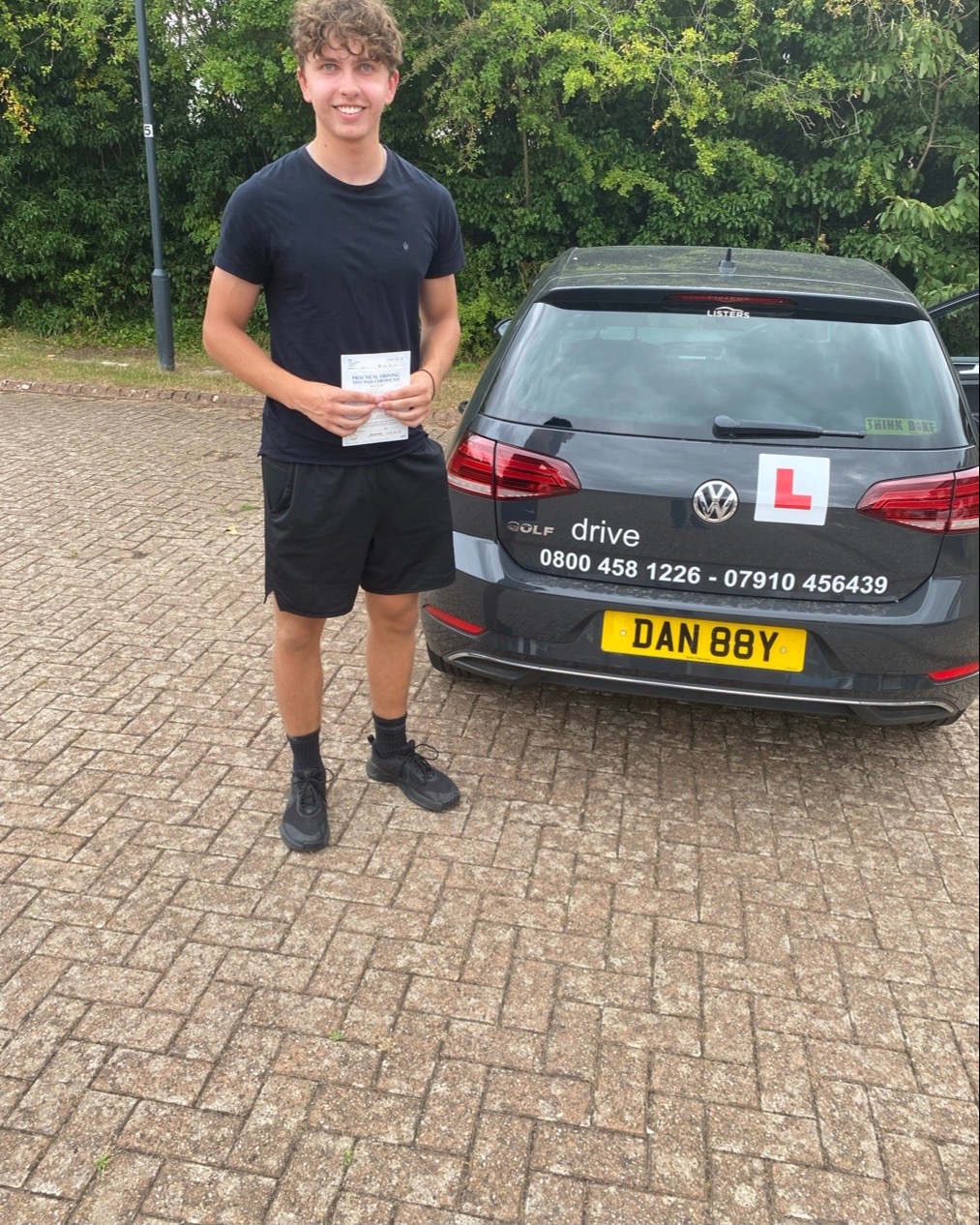 driving test pass photo of Ben Wilson