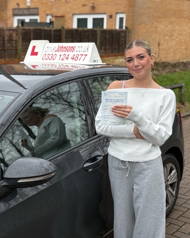 driving test pass photo of Katie Long
