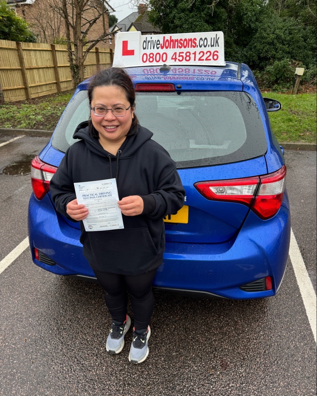 driving test pass photo of J C Lo