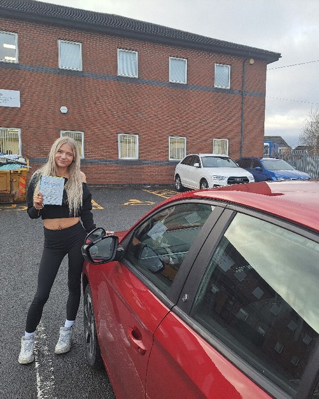 driving test pass photo of Kristine Seglina