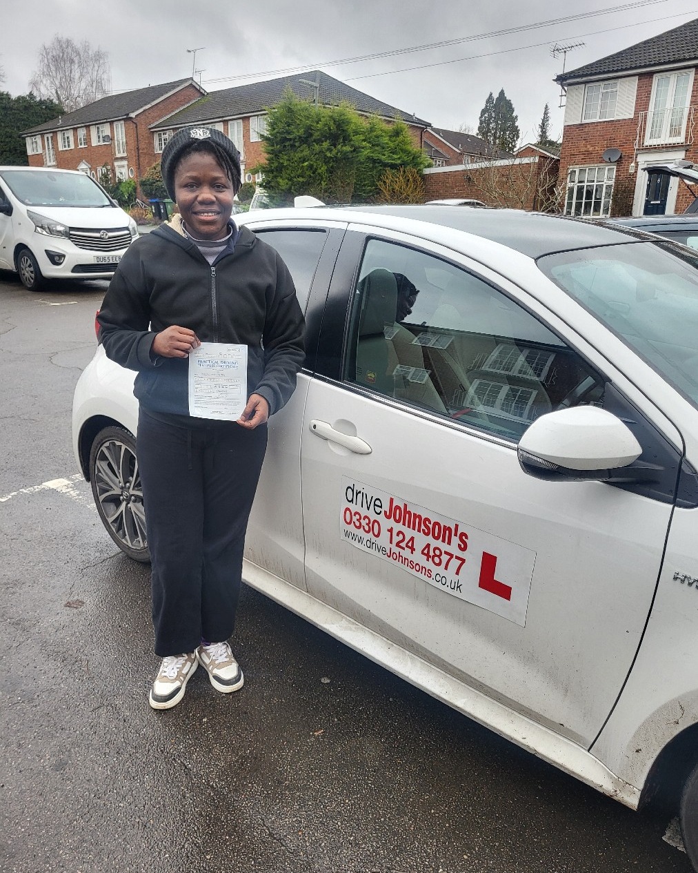 driving test pass photo of Dorcas Maccarthy