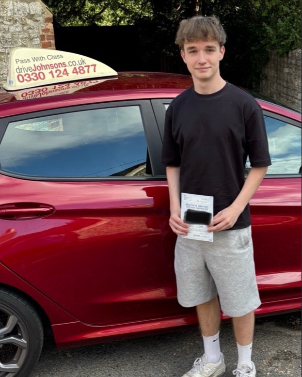Charles Clark driving test pass photo of Charles Clark