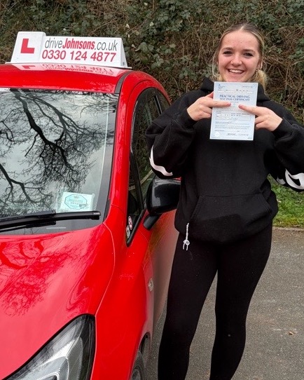 driving test pass photo of Ella Borton