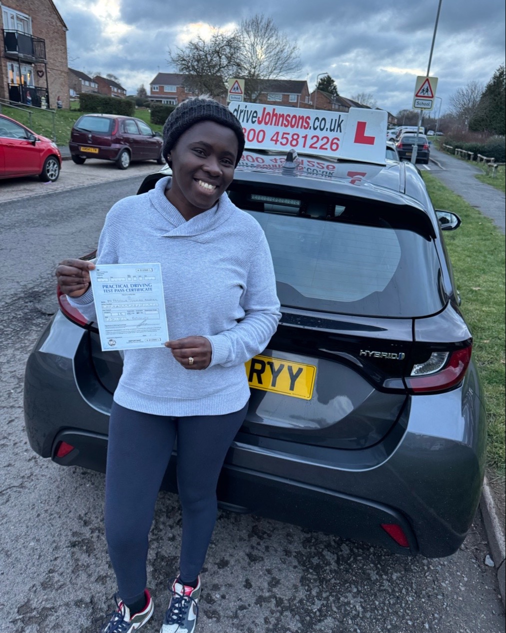 driving test pass photo of Priscilla Twumasi
