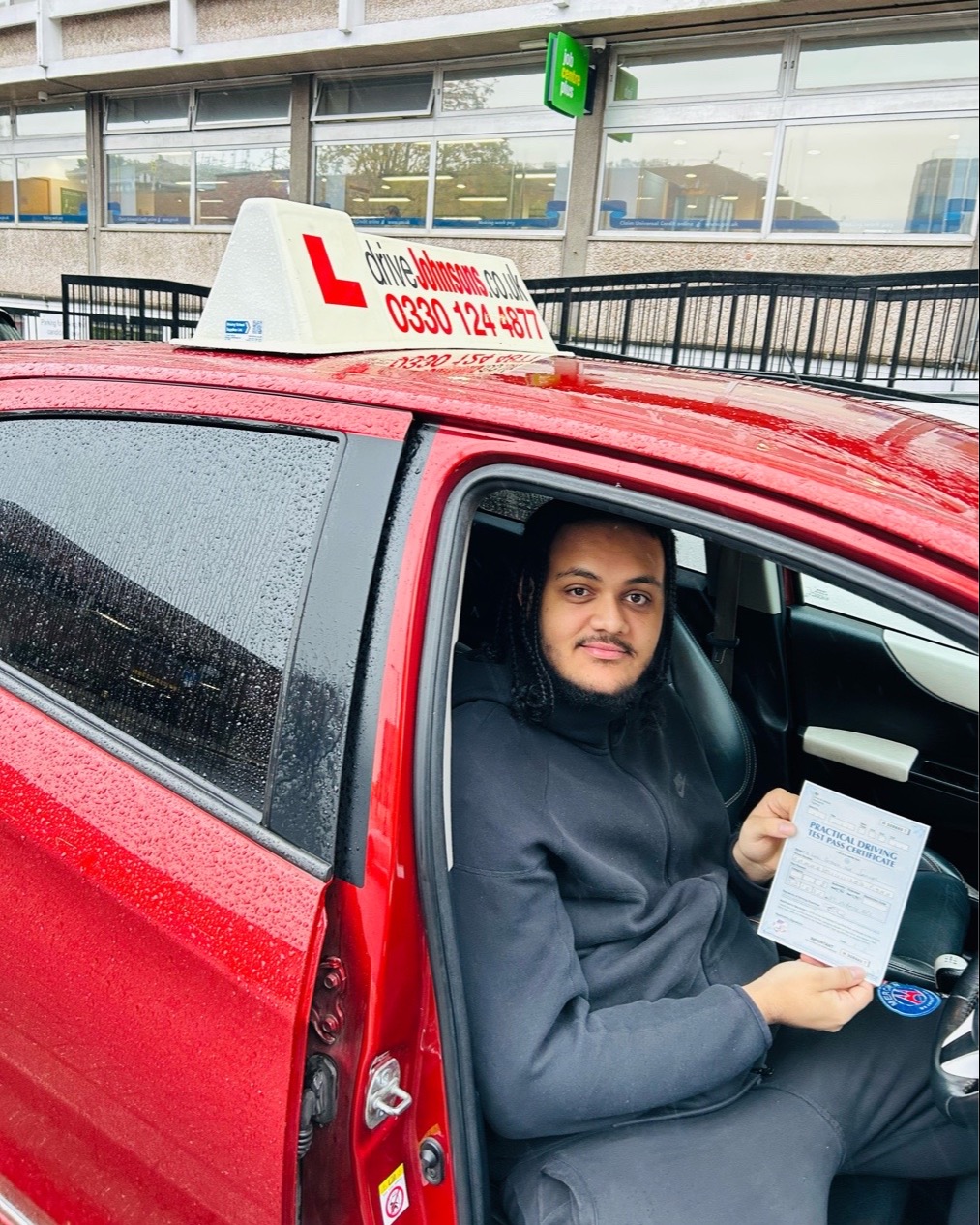 Levi Samiul driving test pass photo of Levi Samiul