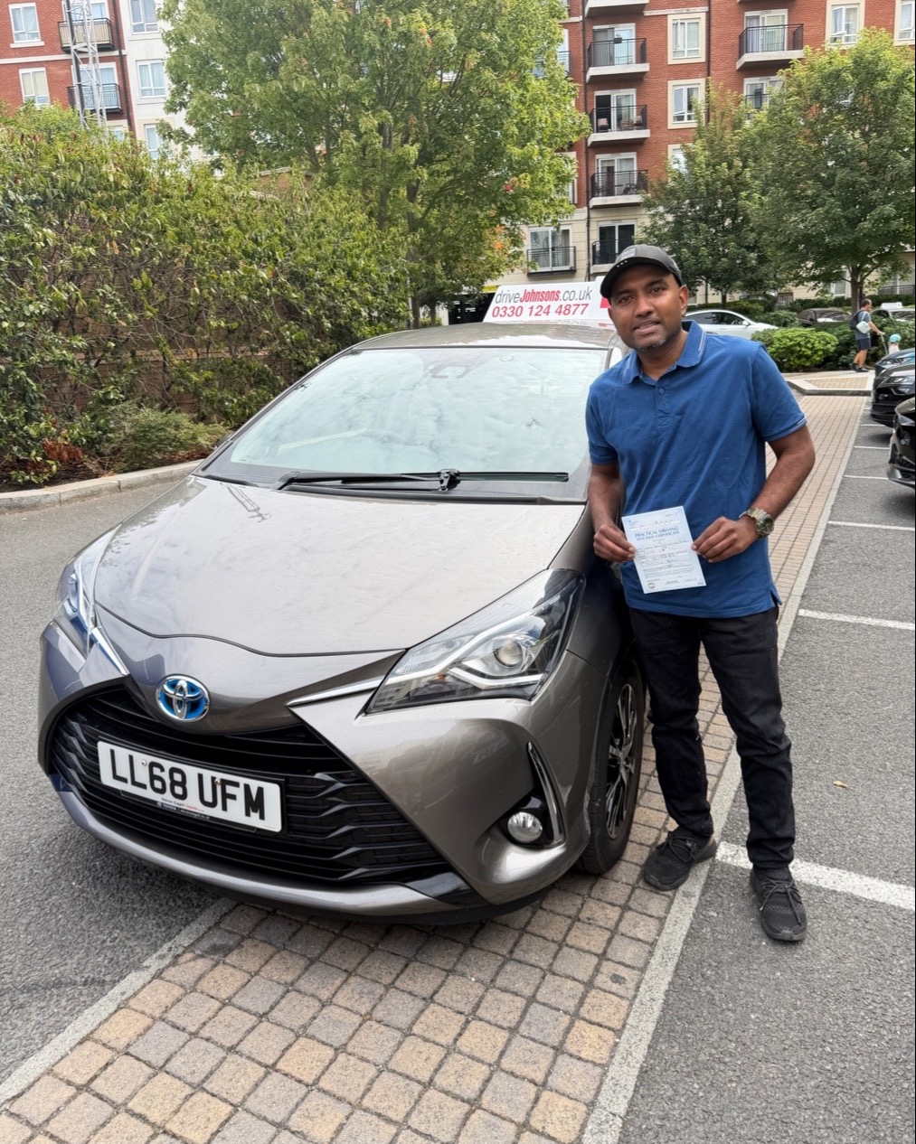 driving test pass photo of Sameera Kasun