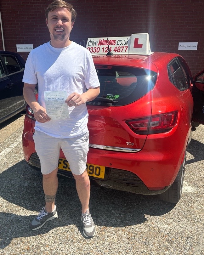 Jack Cameron driving test pass photo of Jack Cameron