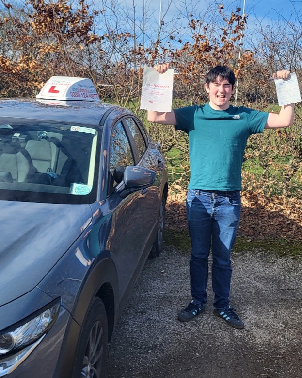 driving test pass photo of Riley Whall