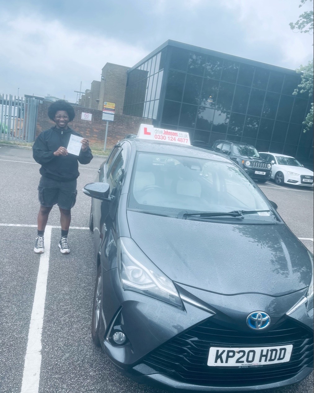 derick p driving test pass photo of derick p