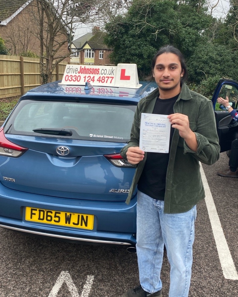 driving test pass photo of Fahad