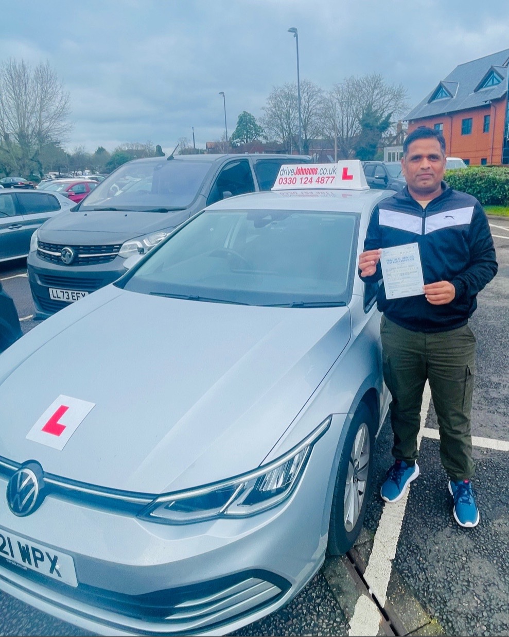 driving test pass photo of Gajanan Jadhab