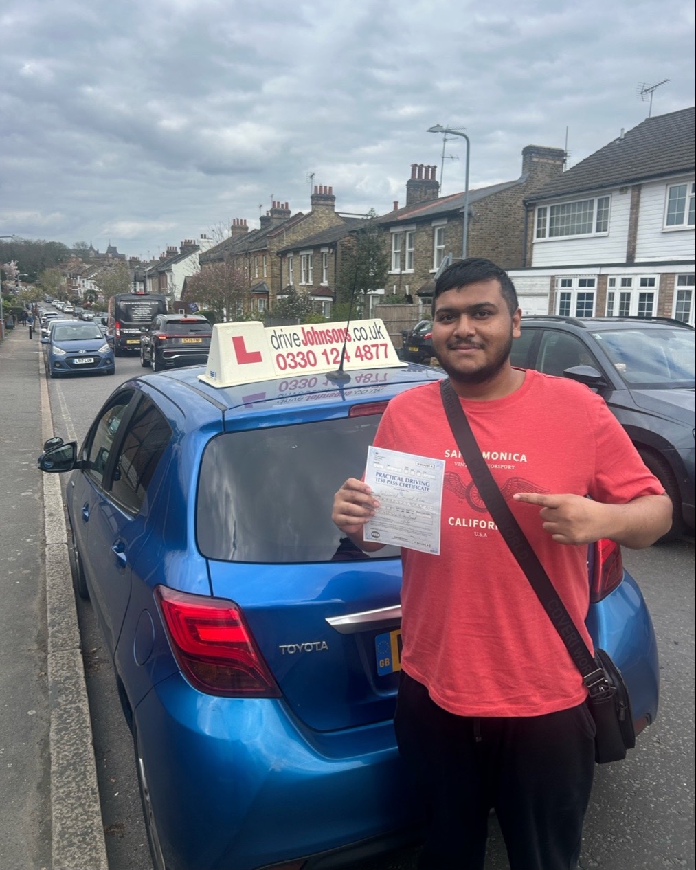 driving test pass photo of Samuel Khan