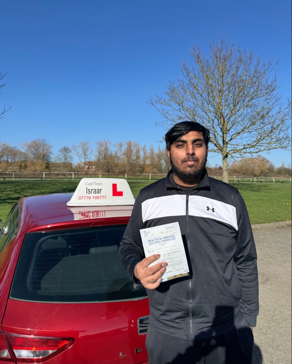 driving test pass photo of Adnan A