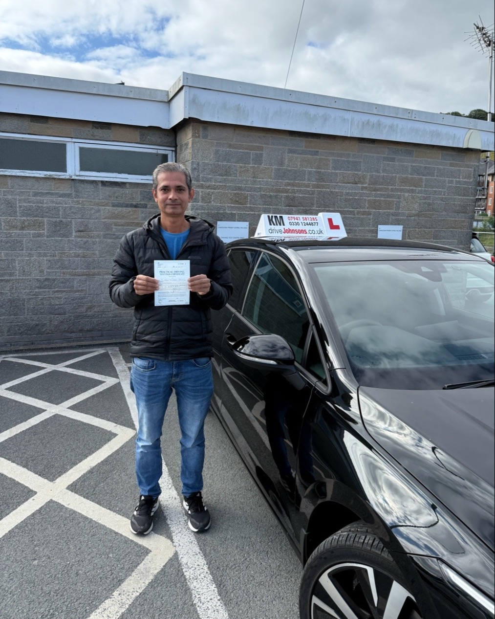 Vishal Pithdiya driving test pass photo of Vishal Pithdiya