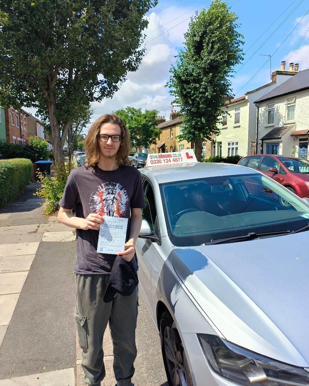driving test pass photo of Luke Claxton