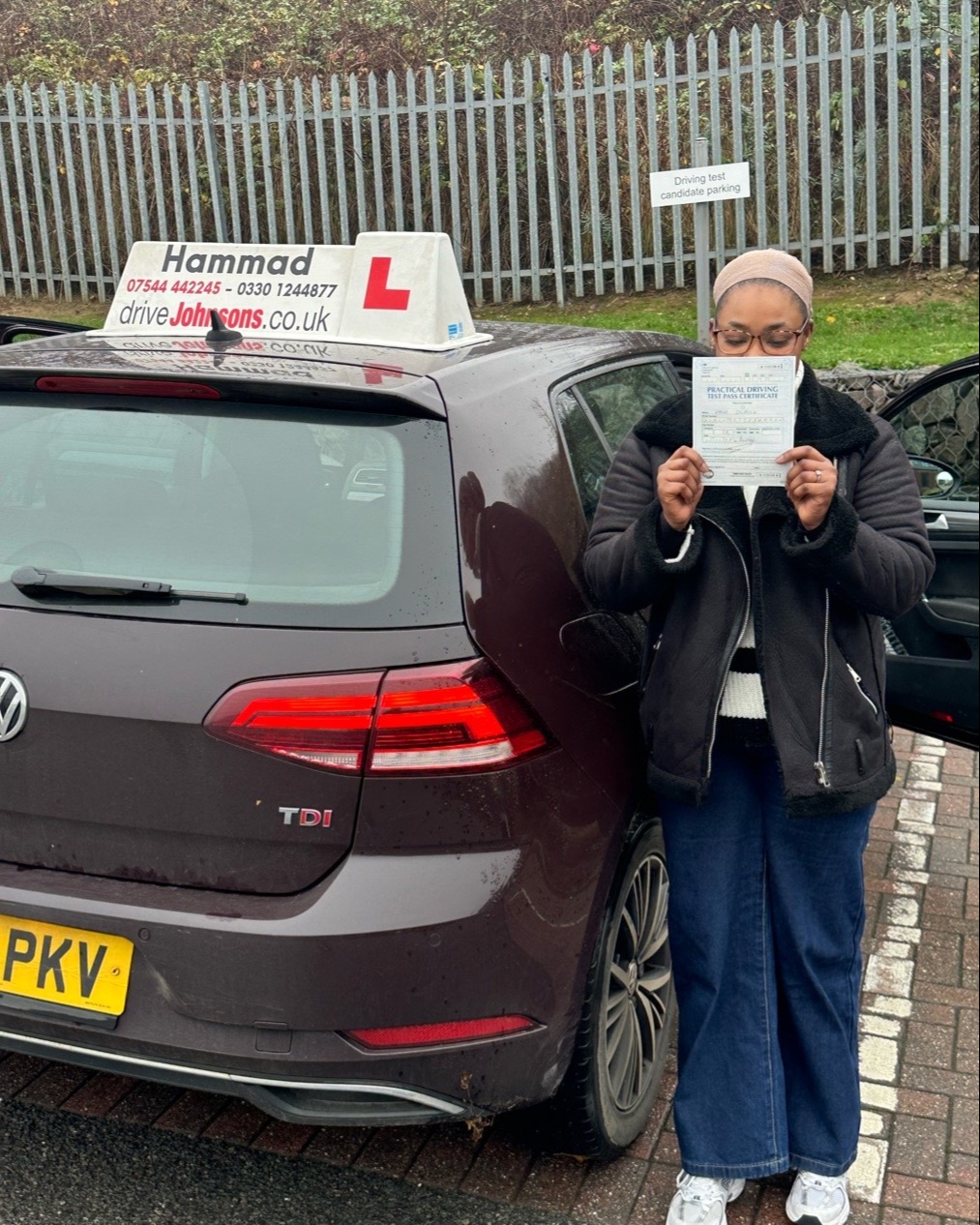 driving test pass photo of Hawa Diallo