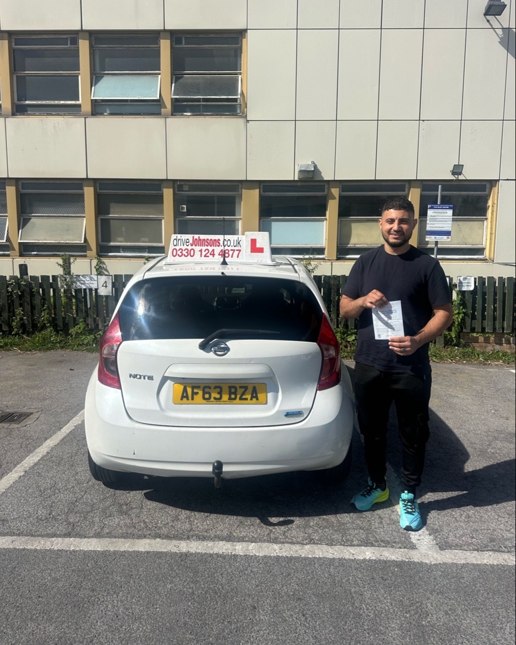 Antar Saadoun driving test pass photo of Antar Saadoun