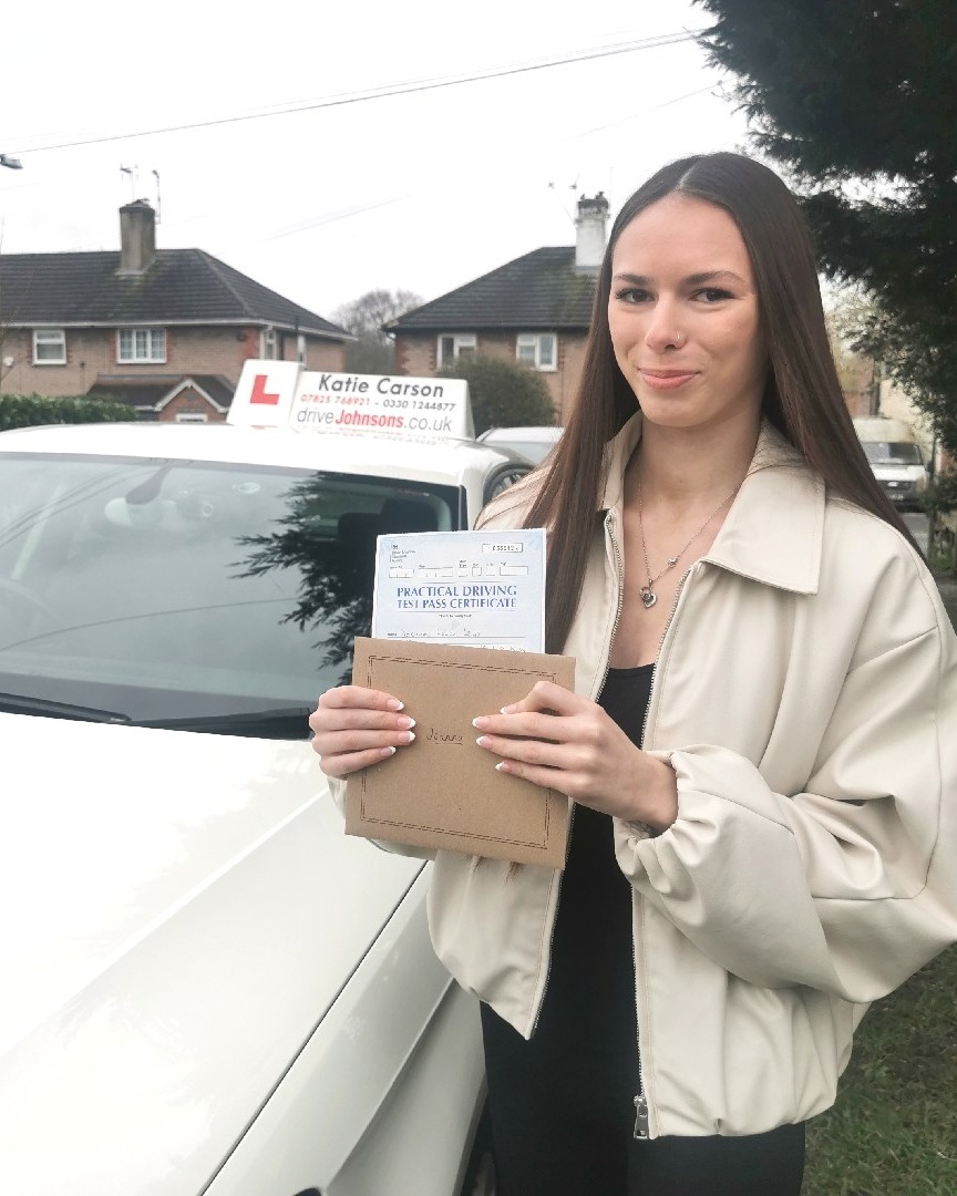 driving test pass photo of Joanna Lewis