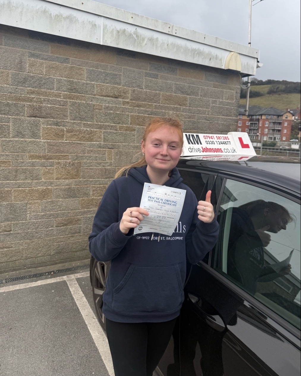 driving test pass photo of Shannon Needham