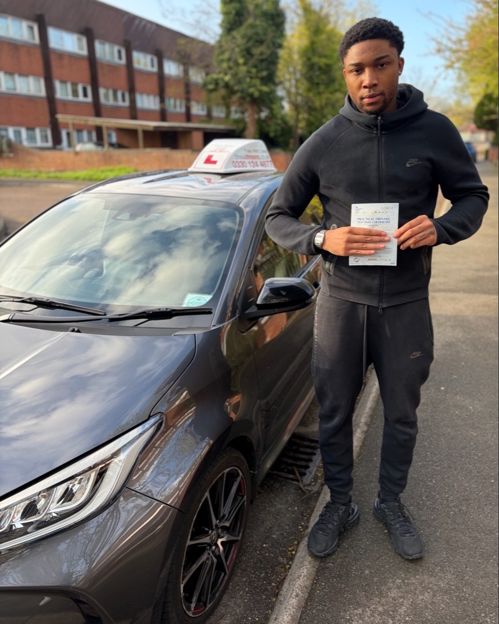 driving test pass photo of Odera Nwosu