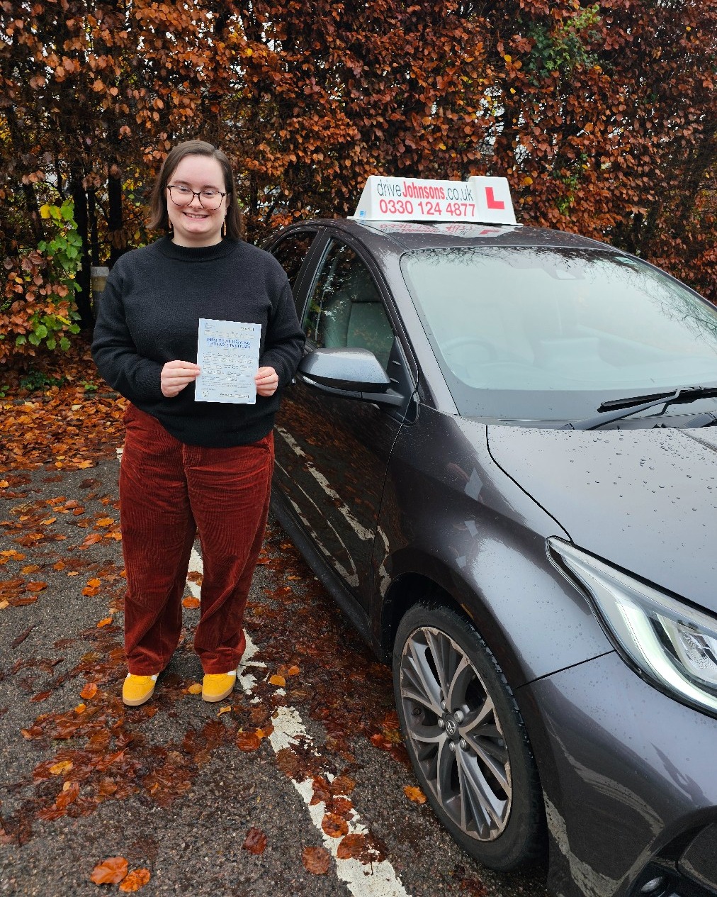 driving test pass photo of Eleanor Cheslin