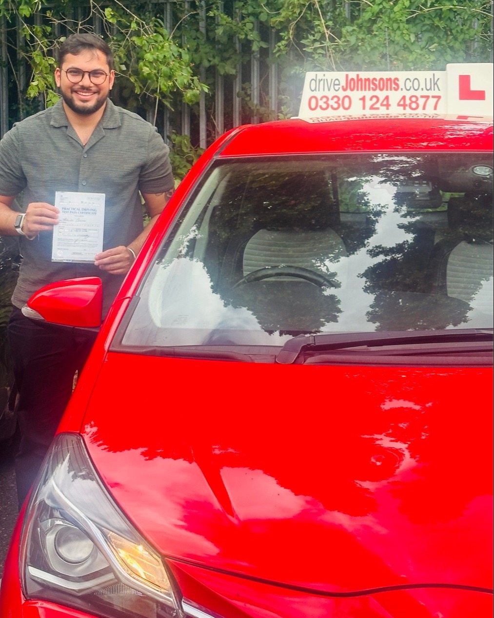 driving test pass photo of Mrityunjay Jangvirs Chauhan