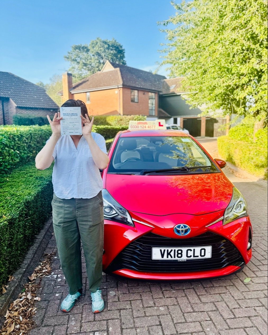 driving test pass photo of Vesela Grozeva