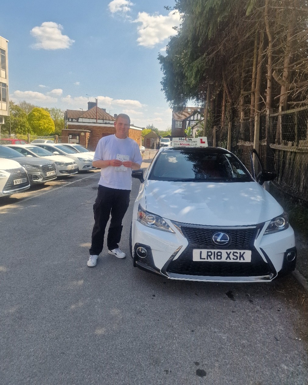 driving test pass photo of Ben Hains