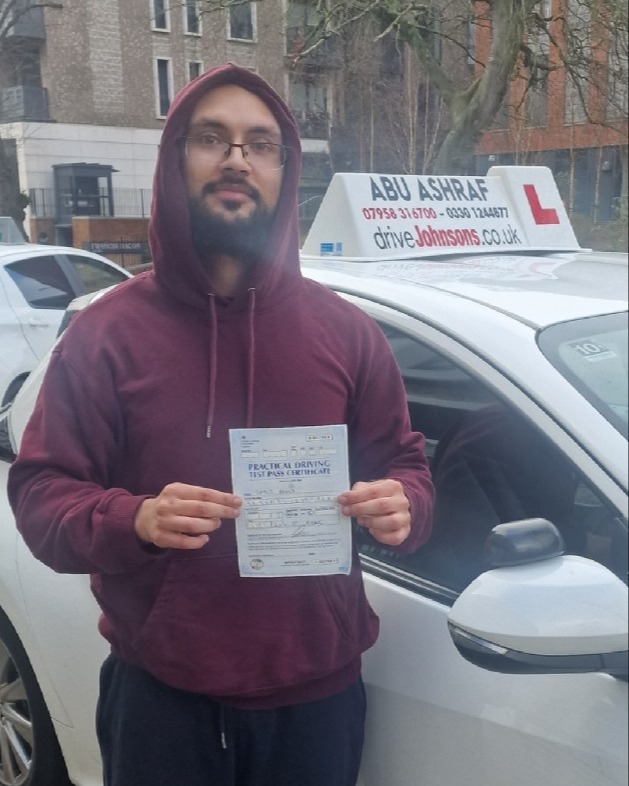 driving test pass photo of Fayez Ahmed