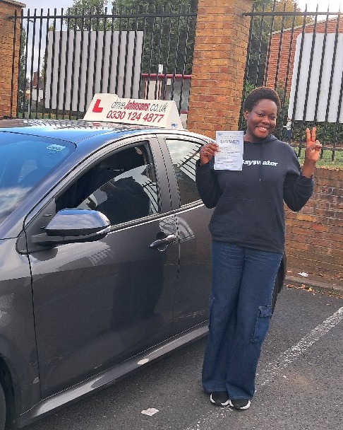 driving test pass photo of Fatime Baikie