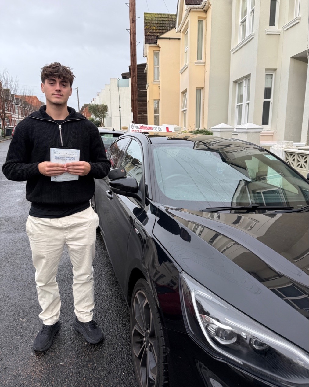 driving test pass photo of Leon Watkinson