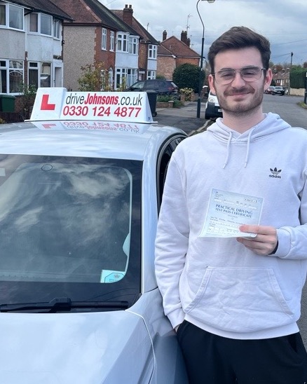 Ethan Holland driving test pass photo of Ethan Holland