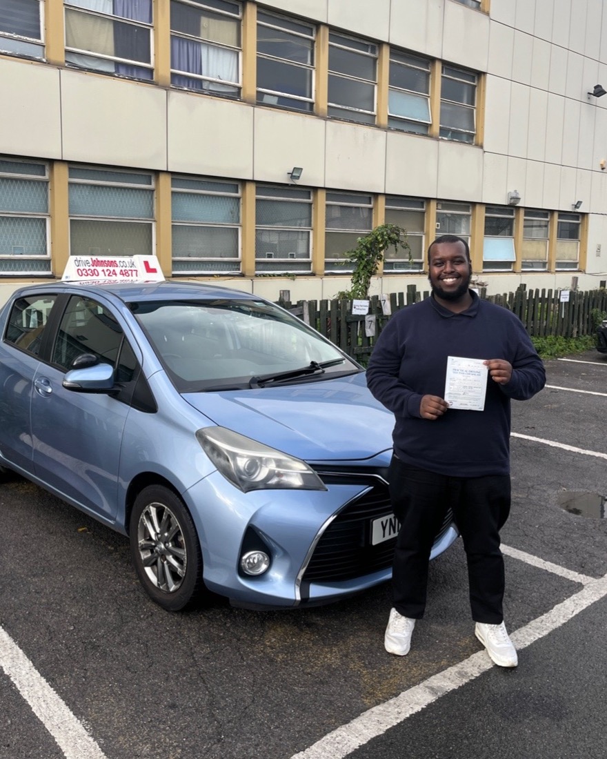 driving test pass photo of ilyas abdullkadir arale